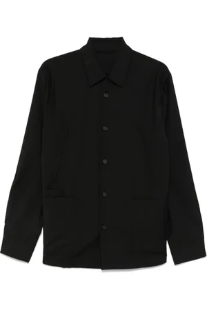 Emporio Armani Jakke, Herre, Sort, S, Sorte Jakker med Frontknap Lukning