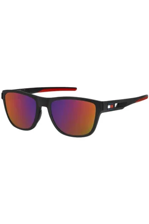 Tommy Hilfiger Tilbehør, Herre, Sort, 55 MM, Klassisk Moderne Solbriller Stil