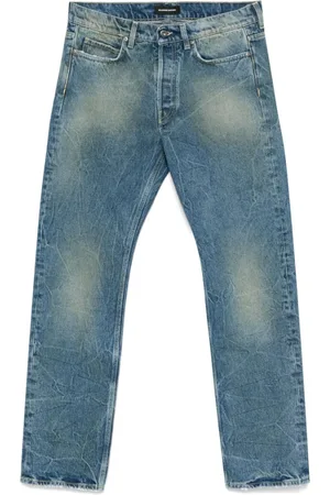 SALVATORE SANTORO Jeans, Herre, Blå, W32, Stål Blå Klassisk Fem-Lomme Jeans