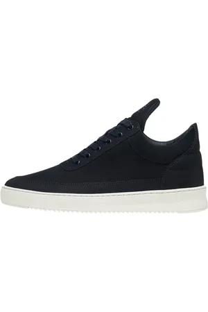 Filling pieces Sko, Herre, Blå, 41 EU, Bomuld, Lav Top Nubuck