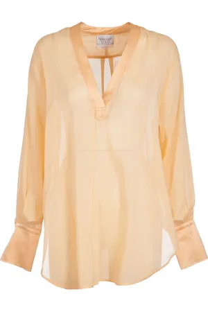 FORTE FORTE Bluser & Skjorter, Dame, Gul, S, Bomuld, Chic Voile Gul Skjorte