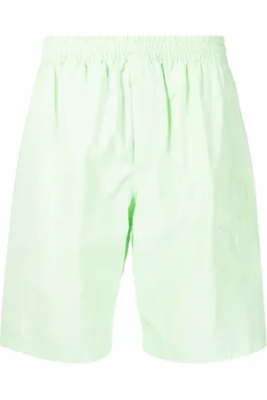 Y-3 Shorts, Herre, Grøn, S, Polyester, Grønne Logo Badeshorts
