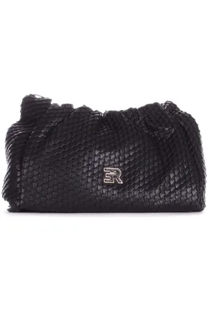 ERMANNO SCERVINO Taske, Dame, Sort, ONE SIZE, Læder, Sort Logo Front Clip Taske