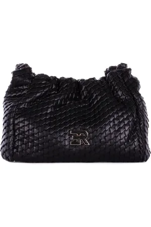 ERMANNO SCERVINO Taske, Dame, Sort, ONE SIZE, Læder, Sort Logo Front Clip Taske