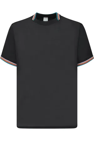 Paul Smith Top, Herre, Sort, M, Bomuld, Sort Stribet T-shirt Afslappet Stil