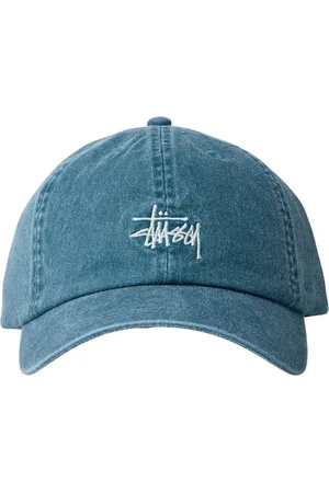 STUSSY Tilbehør, Herre, Blå, ONE SIZE, Bomuld, Bomuld Twill Logo Baseball Kasket