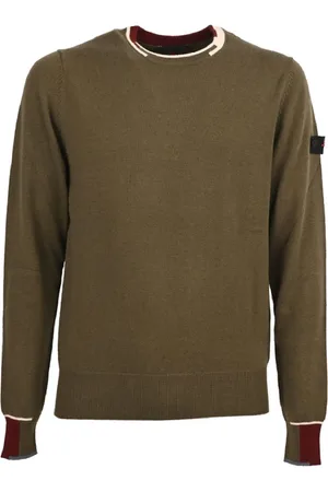 Peuterey Strik, Herre, Grøn, XL, Uld, Stilfulde Sweaters til enhver lejlighed