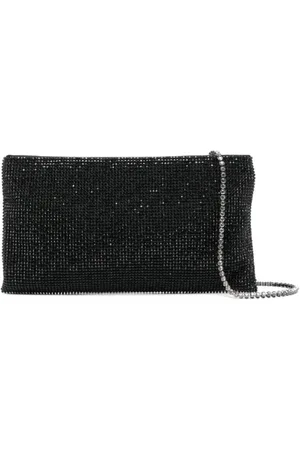 BENEDETTA BRUZZICHES Taske, Dame, Sort, ONE SIZE, Uld, Sort Krystalnet Skuldertaske