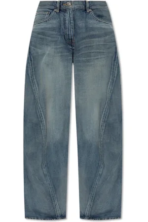 VERSACE Jeans, Dame, Blå, W24, Bomuld, Jeans med vintageeffekt