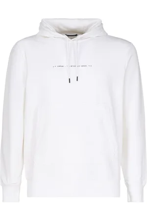 C.P. Company Sweathshirts & Hoodies, Herre, Hvid, 2XL, Bomuld, Hvide Hættetrøje med Metropolis Serie