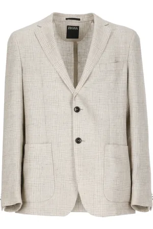 Ermenegildo Zegna Jakke, Herre, , L, Uld, Linned og Uld Jakke