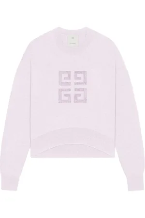 Givenchy Strik, Dame, Lyserød, L, Uld, Rosa Uld Sweater Stilfuldt Design