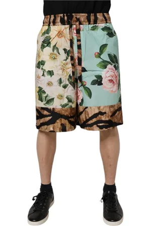 Dolce & Gabbana Shorts, Herre, Flerfarvet, M, Bomuld, Blomstret Bermuda Shorts