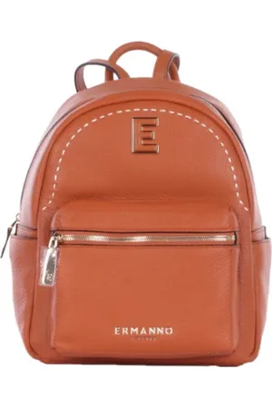 ERMANNO SCERVINO Taske, Dame, Brun, ONE SIZE, Uld, Brun Rygsæk med Frontlogo