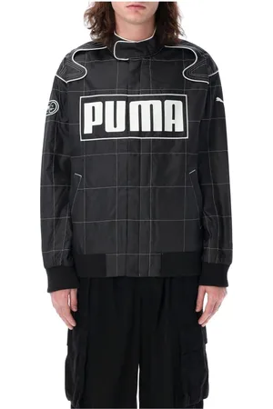 PUMA Jakke, Herre, Sort, S, Uld, Sporty Racer Jacket til Mænd