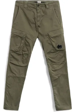 C.P. Company Bukser, Herre, Grøn, L, Uld, Grønne Cargo Sweatpants Stilfuldt Behageligt Tøj