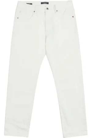 GIANNI LUPO Jeans, Herre, Hvid, W36, Uld, Carrot Fit Cimosato Jeans til Mænd