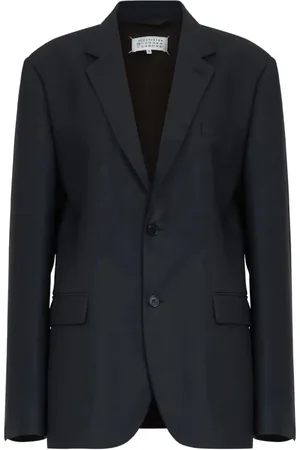 Maison Margiela Jakke, Dame, Sort, M, Uld, Stilfuld Oversized Blazer