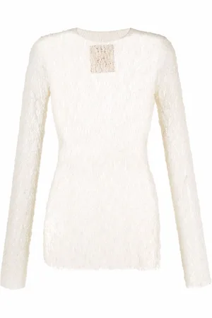 UMA WANG Top, Dame, Hvid, L, Long Sleeve Tops
