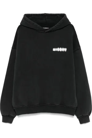 MISBHV Sweathshirts & Hoodies, Herre, Sort, L, Sort Vasket Hættetrøje til Fællesskab