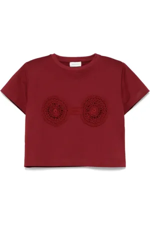MAGDA BUTRYM Top, Dame, Rød, M, Bordeaux T-shirt til kvinder