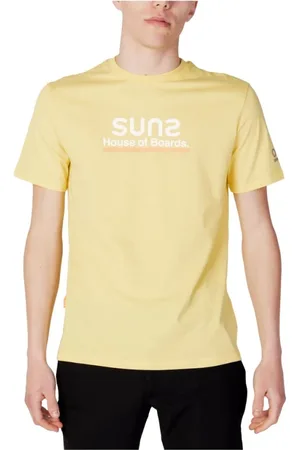 sunseeker Top, Herre, Gul, L, Bomuld, Gul Bomuld T-Shirt til Mænd