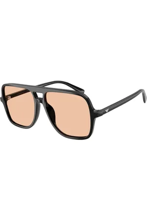 Emporio Armani Tilbehør, Herre, Sort, 57 MM, Uld, Stilfulde solbriller Ea4252U