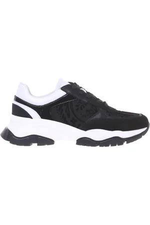 BALDININI Sko, Dame, Sort, 39 EU, Suede, suede and lace trainer