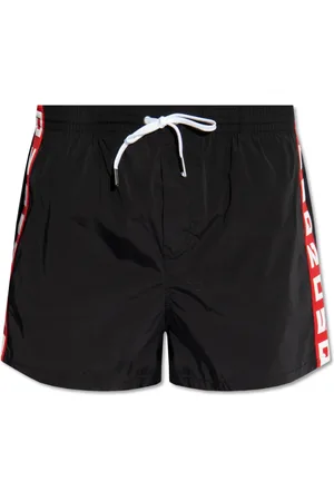 Dsquared2 Badetøj, Herre, Sort, L, Uld, Badebukser med logo