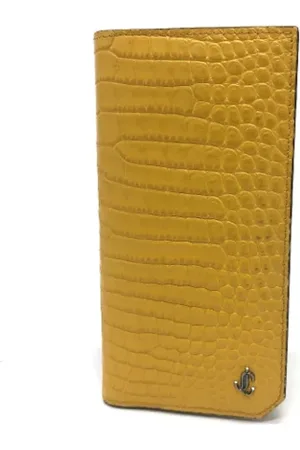 Jimmy Choo Pre-owned, Dame, Gul, ONE SIZE, Tyl, Pre-owned Laeder punge