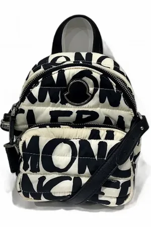Moncler Pre-owned, Dame, Hvid, ONE SIZE, Uld, Pre-owned Canvas rygsaekke
