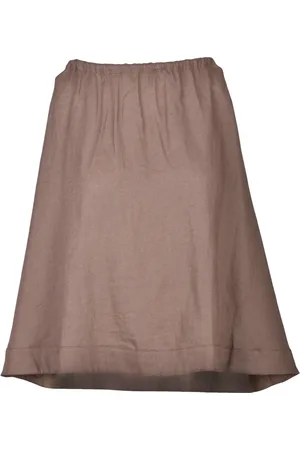 BALLANTYNE Top, Dame, Brun, 2XS, Linned, Linned Viskose Top
