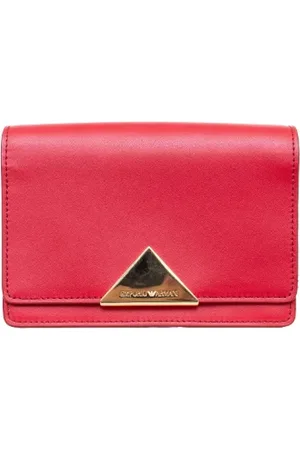 Emporio Armani Pre-owned, Dame, Rød, ONE SIZE, Uld, Pre-owned Laeder crossbody-tasker