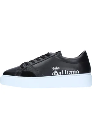 John Galliano Sko, Herre, Sort, 45 EU, Læder, Sneakers Sort