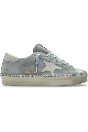 Golden Goose Sko, Dame, Blå, 36 EU, Læder, Sportsko Hi Star Classic Med Liste