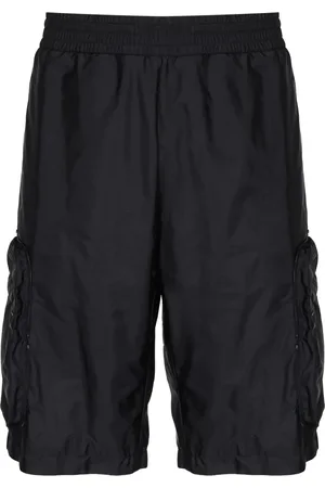 Moncler Shorts, Herre, Blå, M, Nylon, Blå Shorts med Lynlåslommer