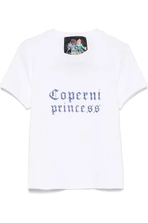 COPERNI Top, Dame, Hvid, S, Bianco T-Shirt Stil Komfort Casual
