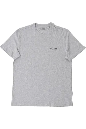 Guess Top, Herre, Grå, M, Bomuld, Bomuld T-shirt - Grå, Lige pasform