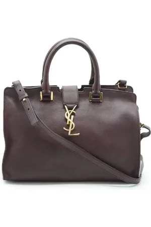 Saint Laurent Pre-owned, Dame, Rød, ONE SIZE, Uld, Pre-owned Laeder hndtasker