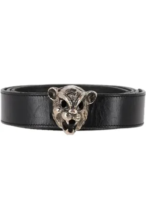 Saint Laurent Pre-owned, Herre, Sort, ONE SIZE, Læder, Pre-owned Laeder baelter