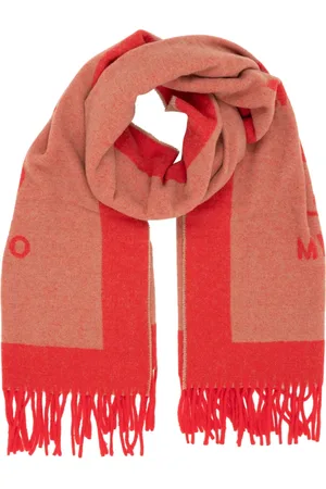 Moschino Tilbehør, Dame, Rød, ONE SIZE, Uld, Uldtørklæde, Hold dig varm og stilfuld denne vinter