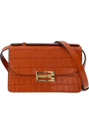 Victoria Beckham Taske, Dame, Rød, ONE SIZE, Læder, Rød Krokopræget Læder Crossbody Taske