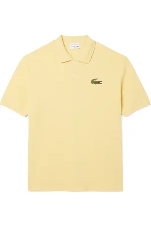 Lacoste Top, Herre, Gul, L, Bomuld, Piqué Polo med L.12.12 Emblem