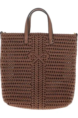 Anya Hindmarch Pre-owned, Dame, Brun, ONE SIZE, Tyl, Pre-owned Laeder totes