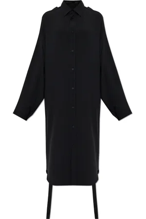 Balenciaga Kjole, Dame, Sort, S, Polyester, Skjortestil kjole