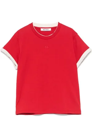 WALES BONNER Top, Dame, Rød, M, Horisont Grafisk T-shirt