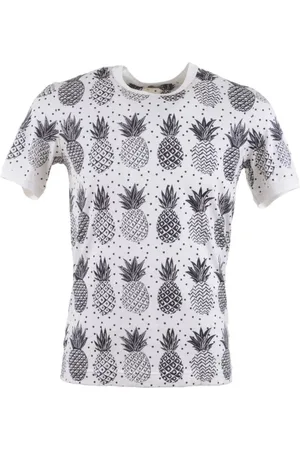 Dolce & Gabbana Top, Herre, Flerfarvet, XL, Herre Ananas T-shirt