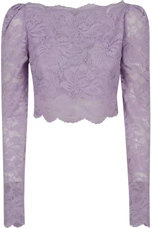 Paco rabanne Top, Dame, Lilla, S, Pink & Topwear