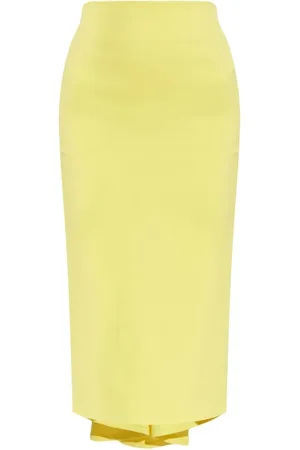 Jacquemus Nederdel, Dame, Gul, XS, Timeglas Nederdel