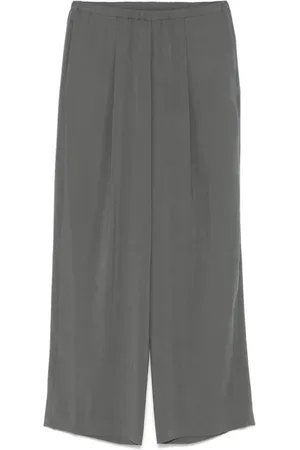 ALYSI Bukser, Dame, Grå, M, Polyester, Brede Ben Grå Bukser